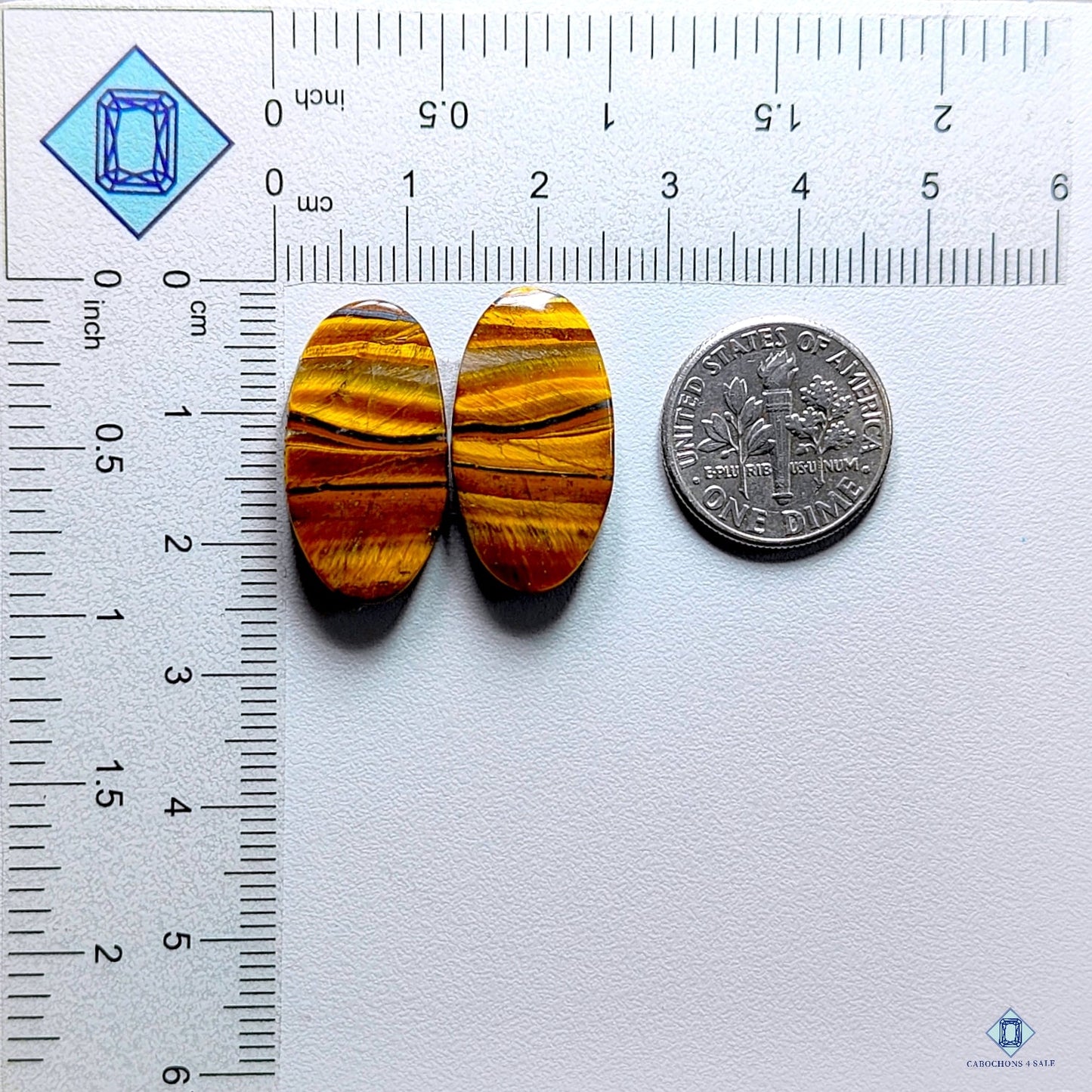 Tiger Eye Oval Pairs