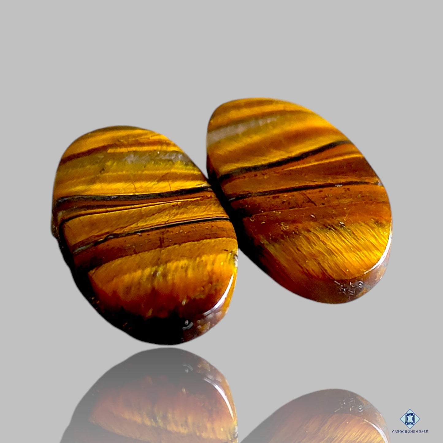 Tiger Eye Oval Pairs