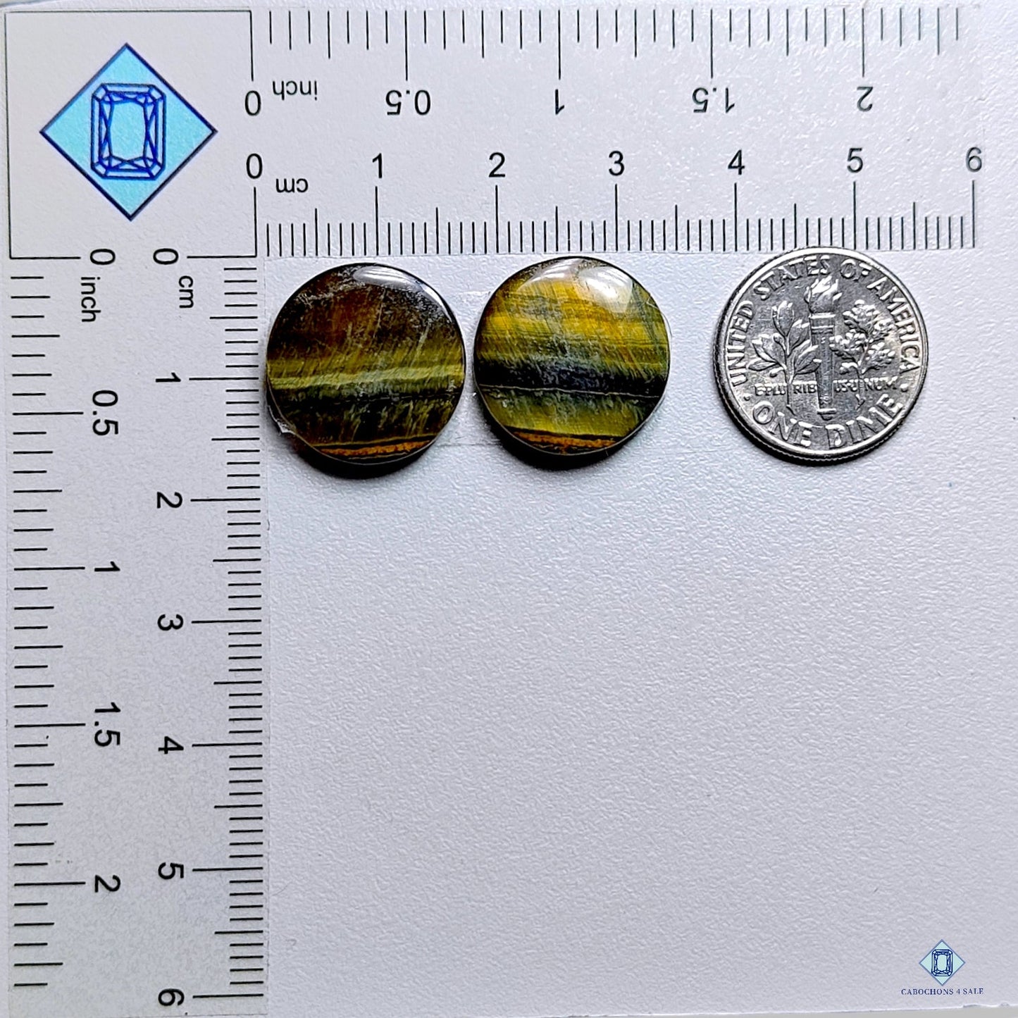 Tiger Eye Round Pairs