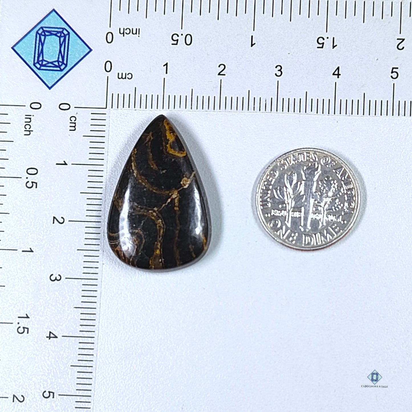 Tiger Eye Pear Cabochons