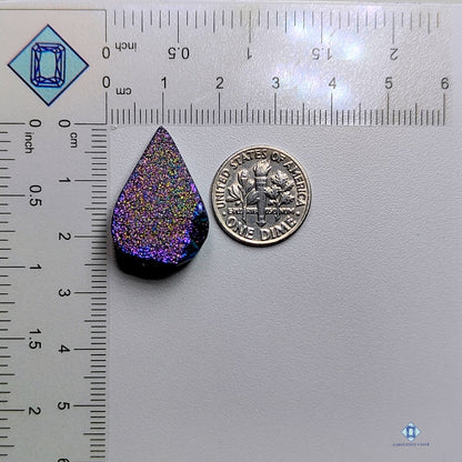 Titanium Pear Druzy