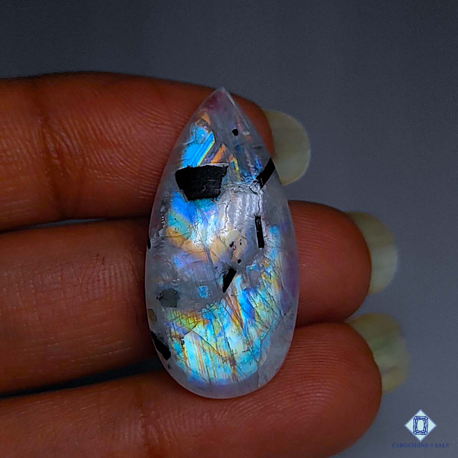 Tourmaleted Moonstone