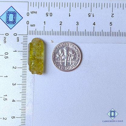 Piedra preciosa aguamarina verde natural drusa de 23 x 9 x 6 mm, procedente de Brasil, disponible para la venta.