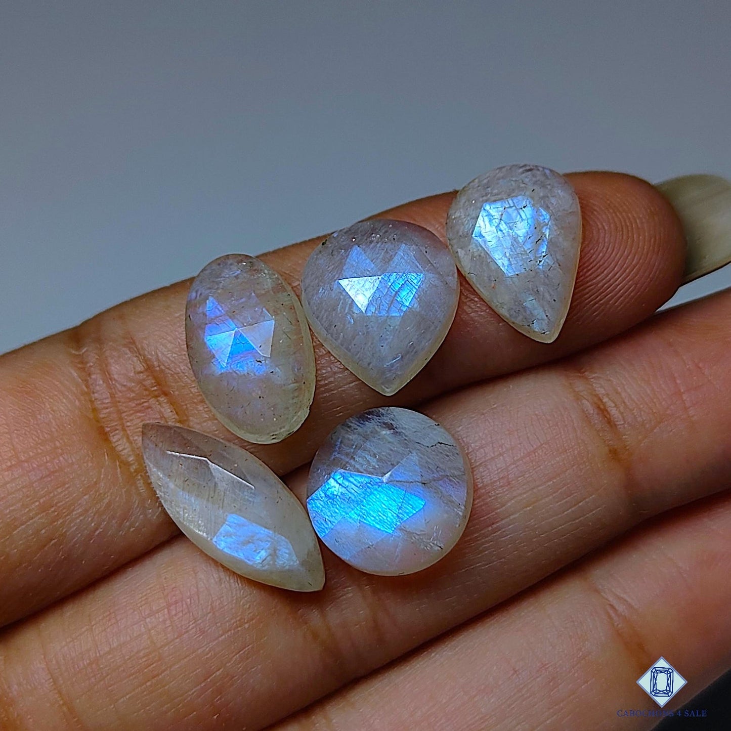 Transparent African White Moonstone