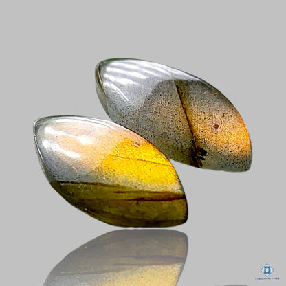 Transparent Labradorite Pear Pairs