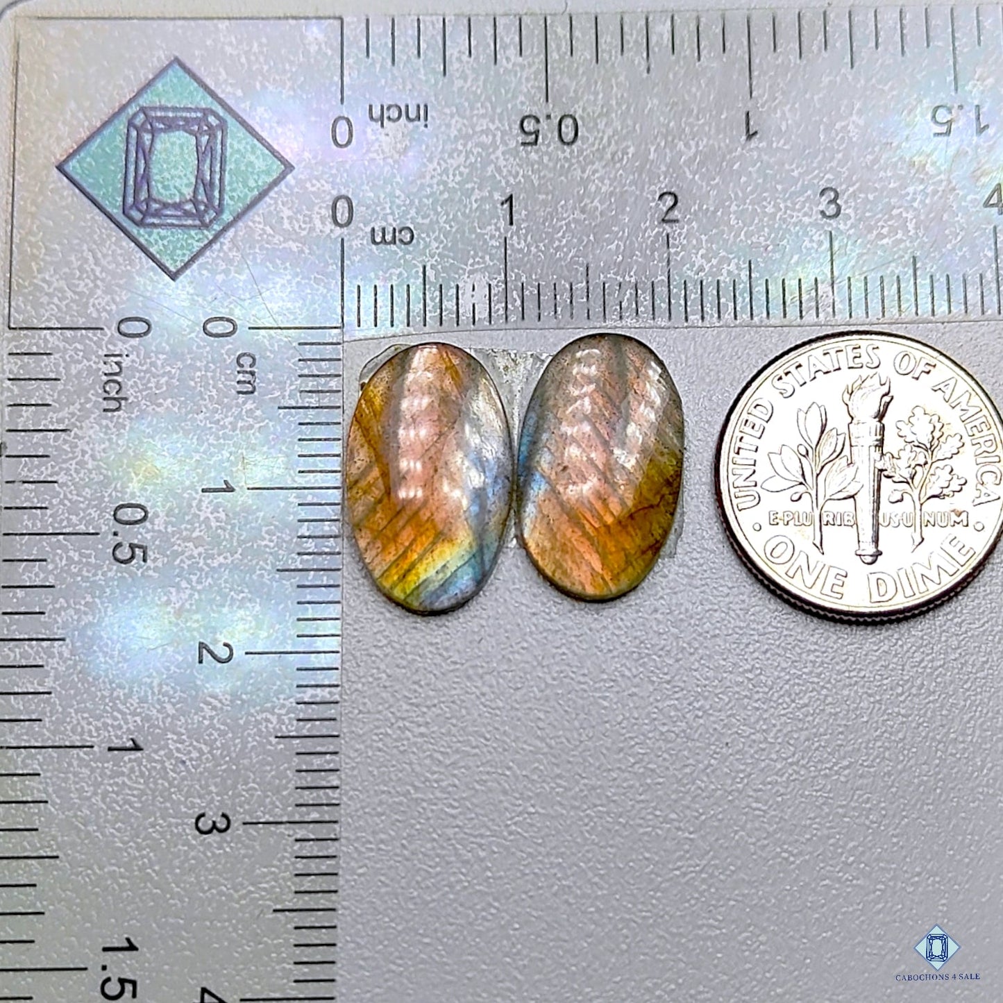 Transparent Labradorite Oval Pairs