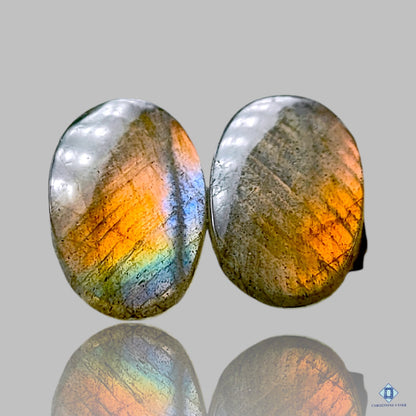 Transparent Labradorite Oval Pairs