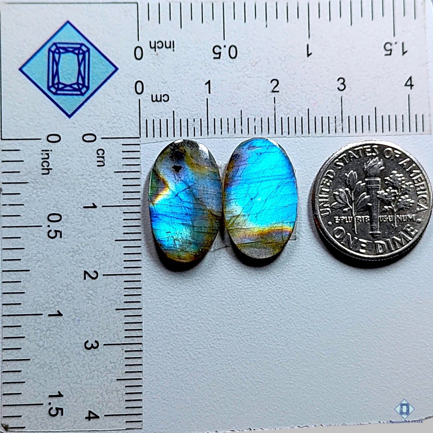 Transparent Labradorite Oval Pairs