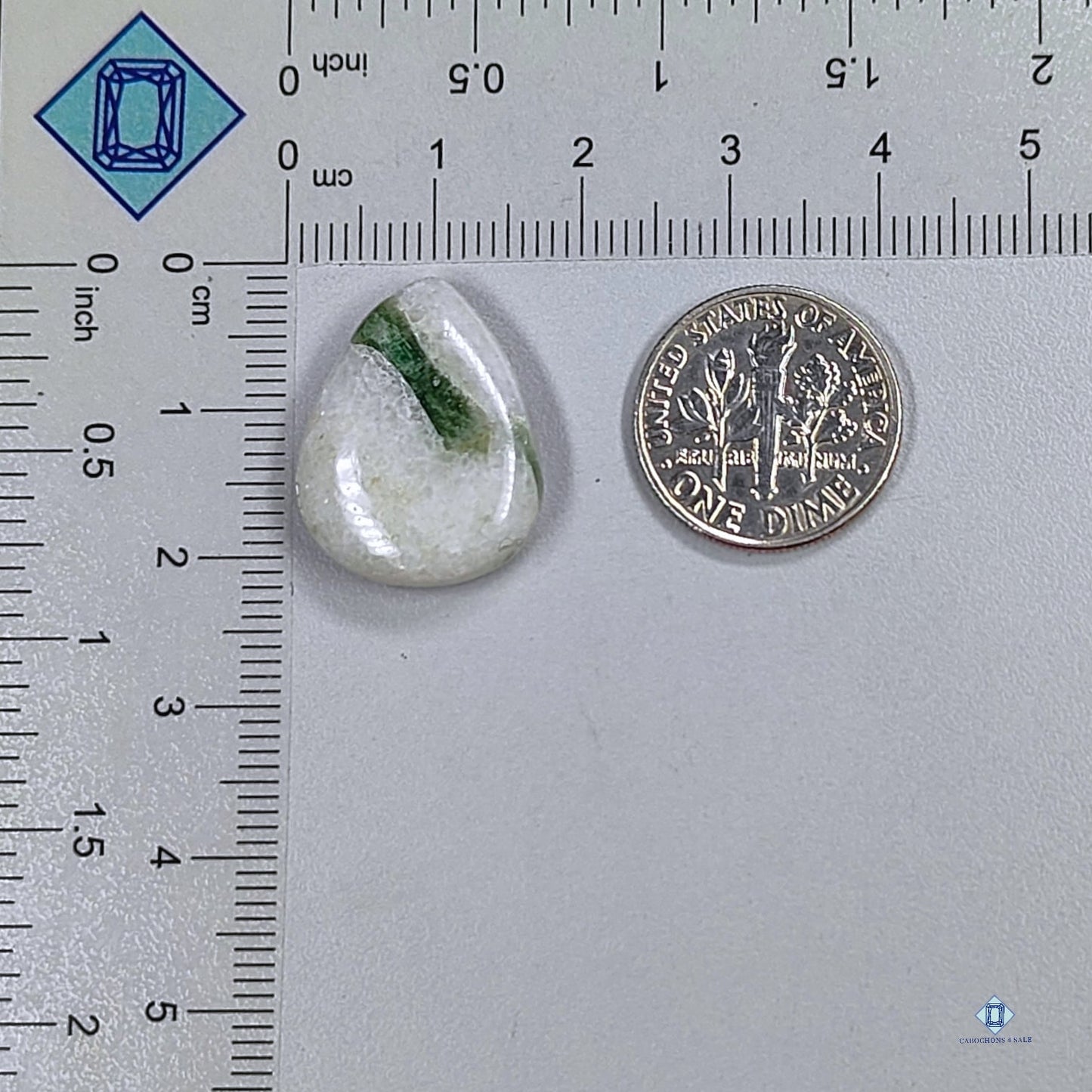 Tree Agate Pear Cabochons