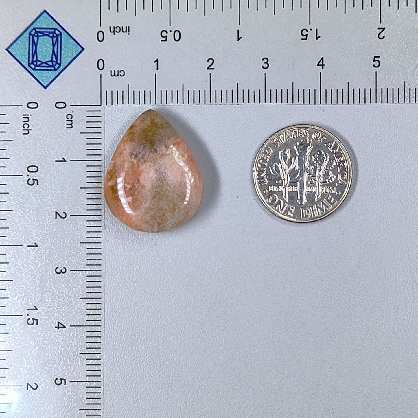 Tumble Sunstone Pear Cabochons