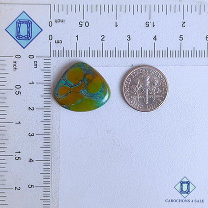 Cabujones de turquesa natural en forma de pera, 22 x 19 x 3 mm, de EE. UU., disponibles para la venta.