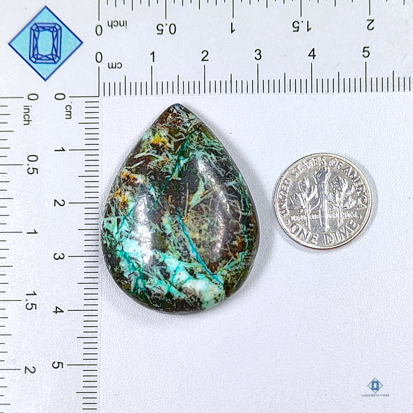 Turquoise Pear Cabochons