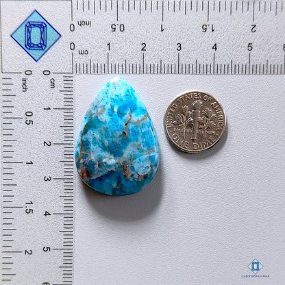 Turquoise Apatite Pear Cabochons