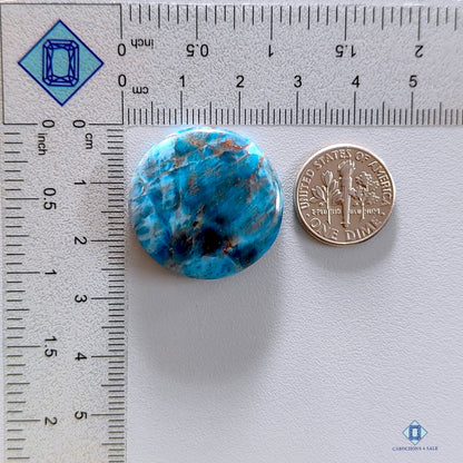 Turquoise Apatite Round Cabochons