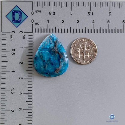 Turquoise Apatite Pear Cabochons