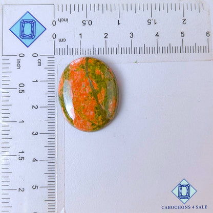 Natural Unakite Gemstone  Oval Cabochons 29*23*5mm from USA available for sale