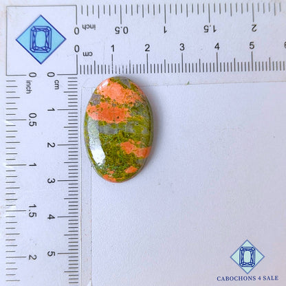 Natural Unakite Gemstone  Oval Cabochons 30*20*5mm from USA available for sale