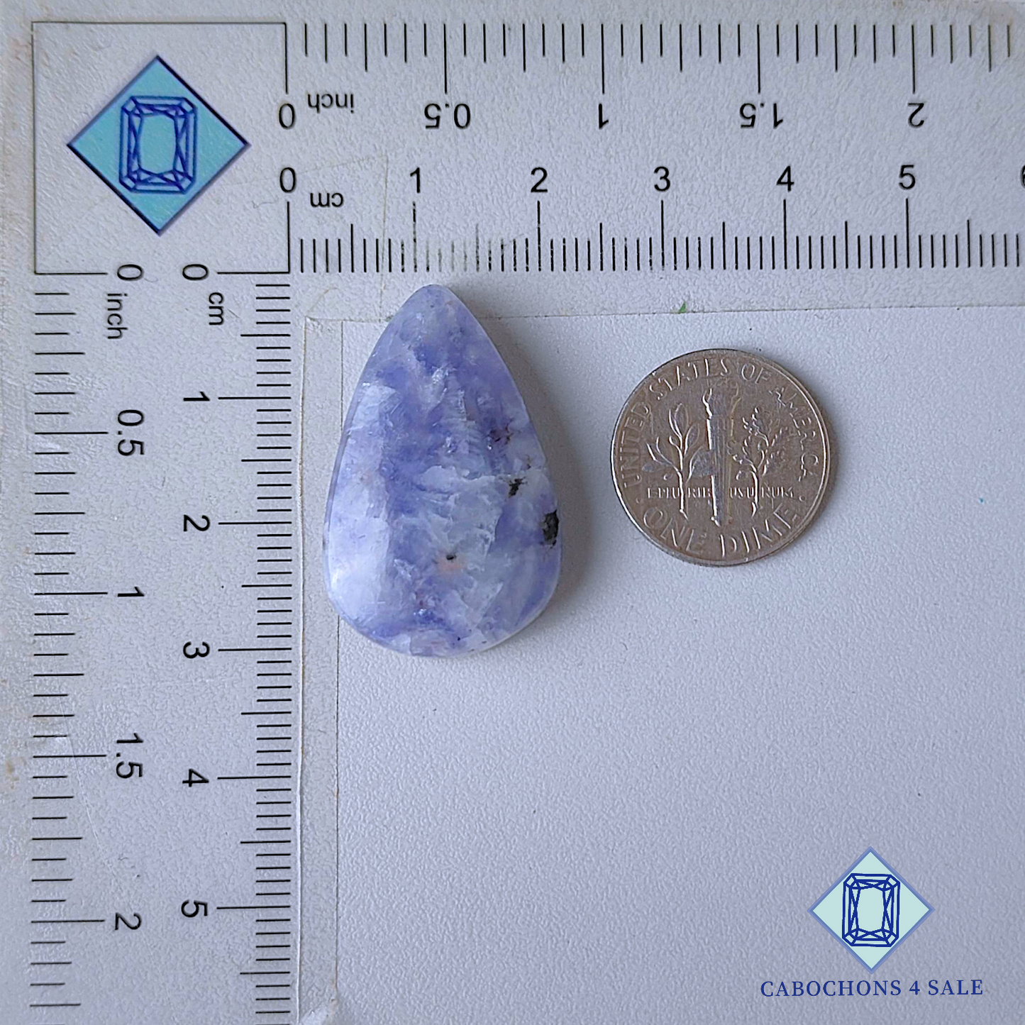 Unicorn Lepidolite Pear Cabochons