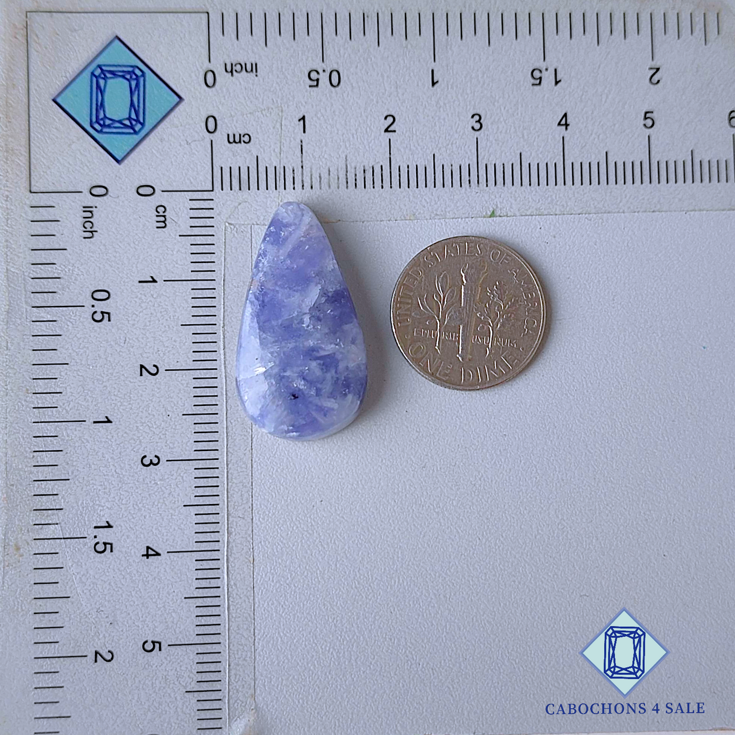 Unicorn Lepidolite Pear Cabochons