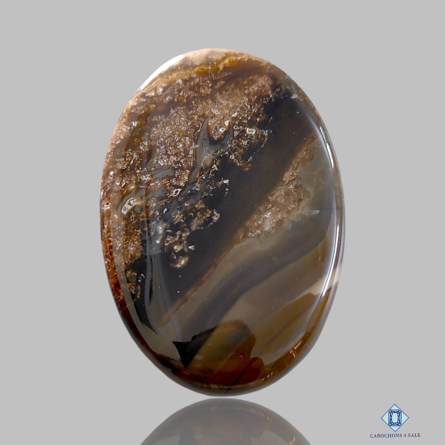 Valcanic Agate Oval Cabochons