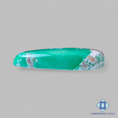 Cabujones de variscita natural en forma de pera de 24 x 11 x 4 mm, procedentes de Estados Unidos, disponibles para la venta.