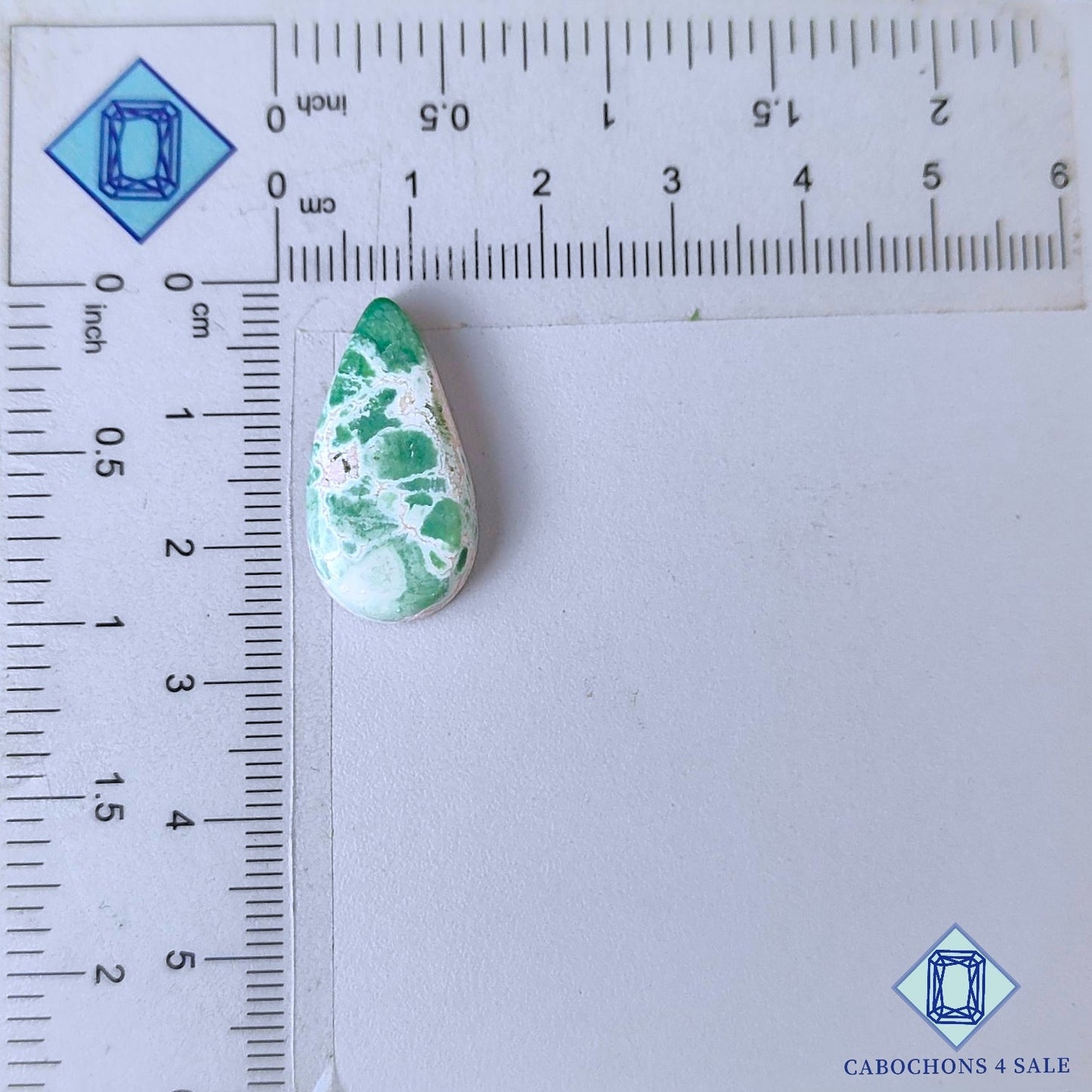 Natural Variscite Gemstone  Pear Cabochons 24*12*5mm from United States available for sale