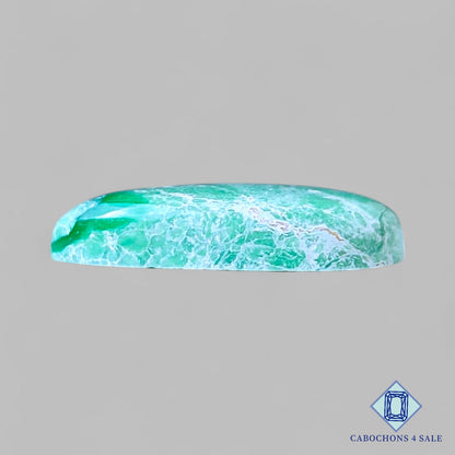 Cabujones de variscita natural en forma de pera de 25 x 13 x 5 mm, procedentes de Estados Unidos, disponibles para la venta.