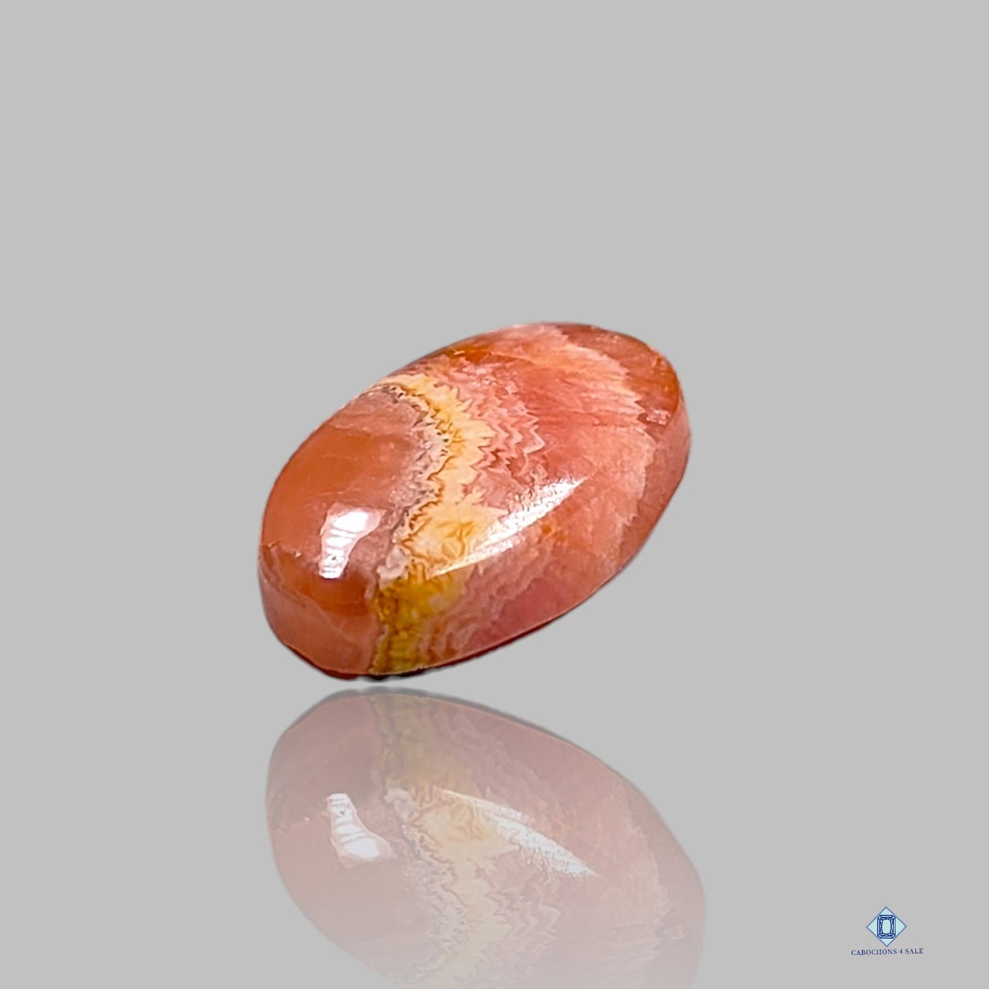 Veined Rhodochrosite Oval Cabochons