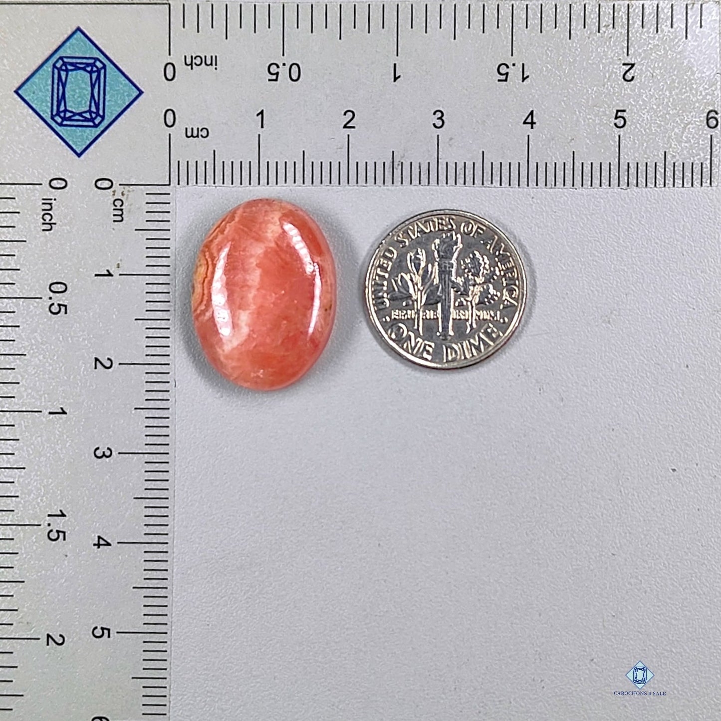 Veined Rhodochrosite Oval Cabochons