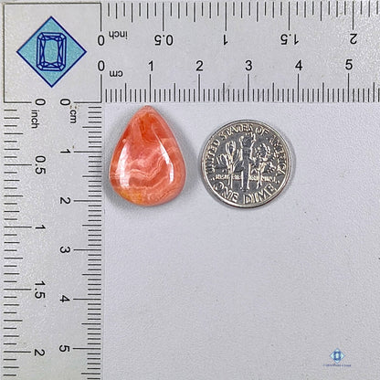 Veined Rhodochrosite Pear Cabochons