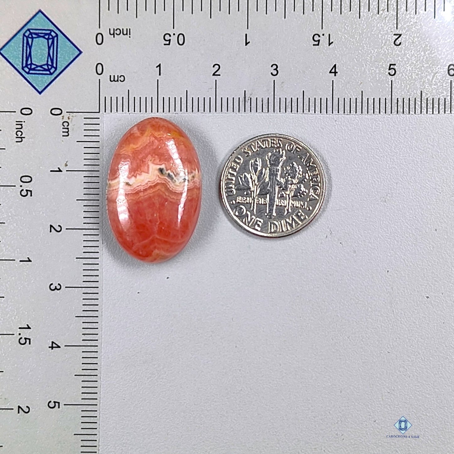 Veined Rhodochrosite Oval Cabochons