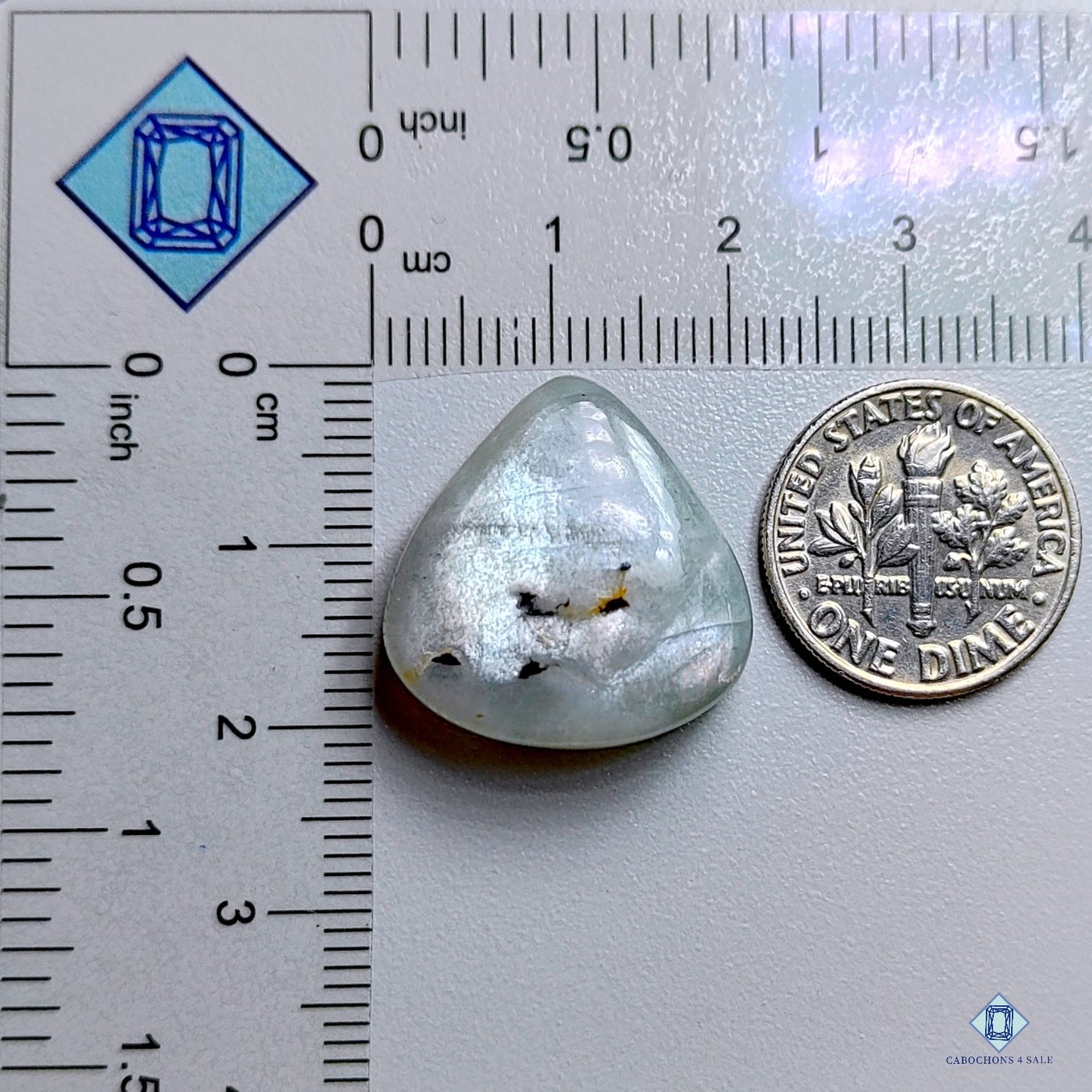 White Moonstone Pear Cabochons