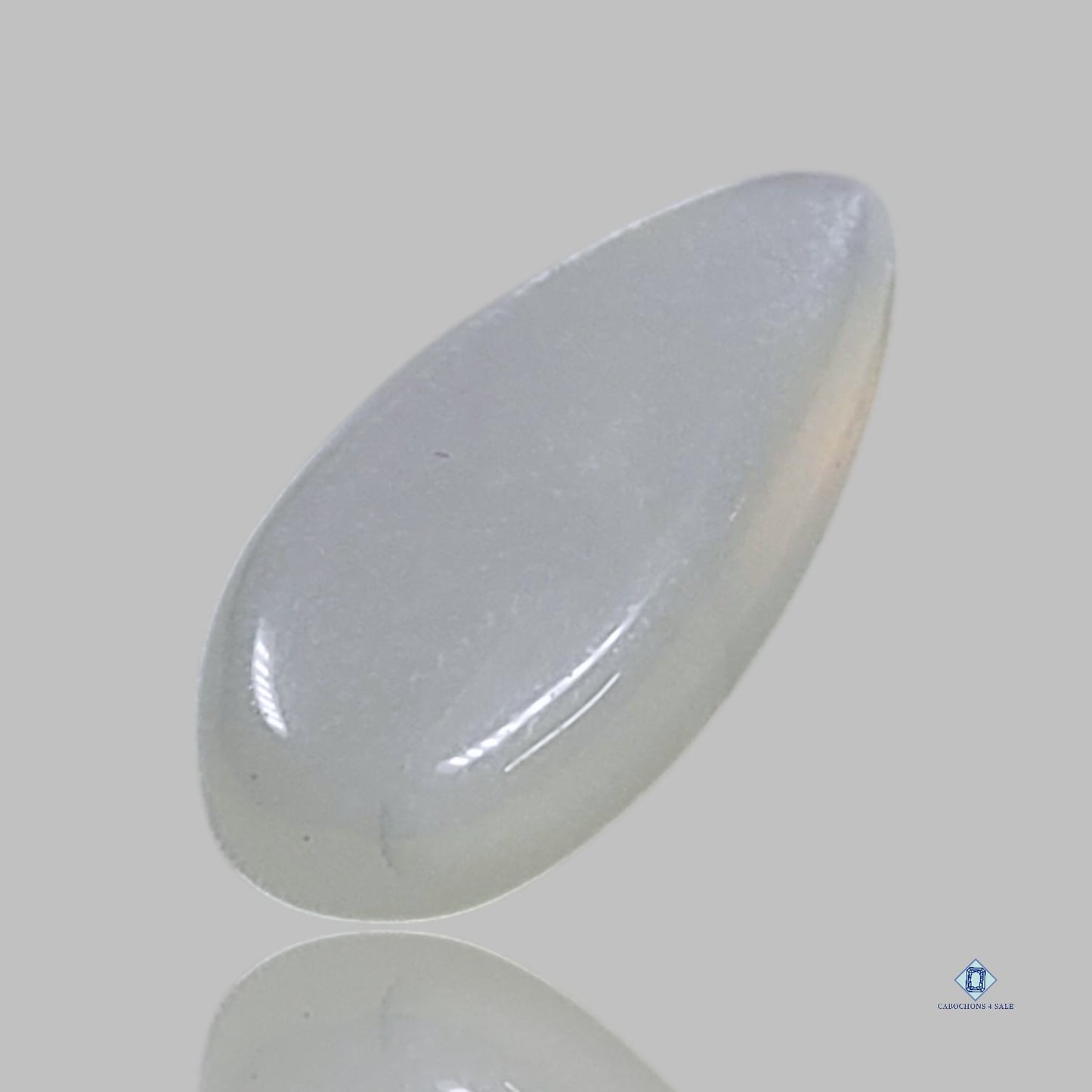 White Moonstone Pear Cabochons