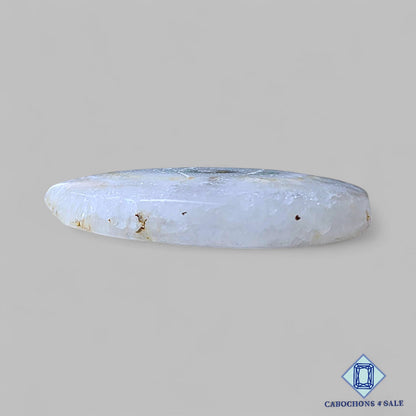 Natural White Solar Quartz Gemstone Pear Cabochons 36*25*6mm from Brazil  available for sale