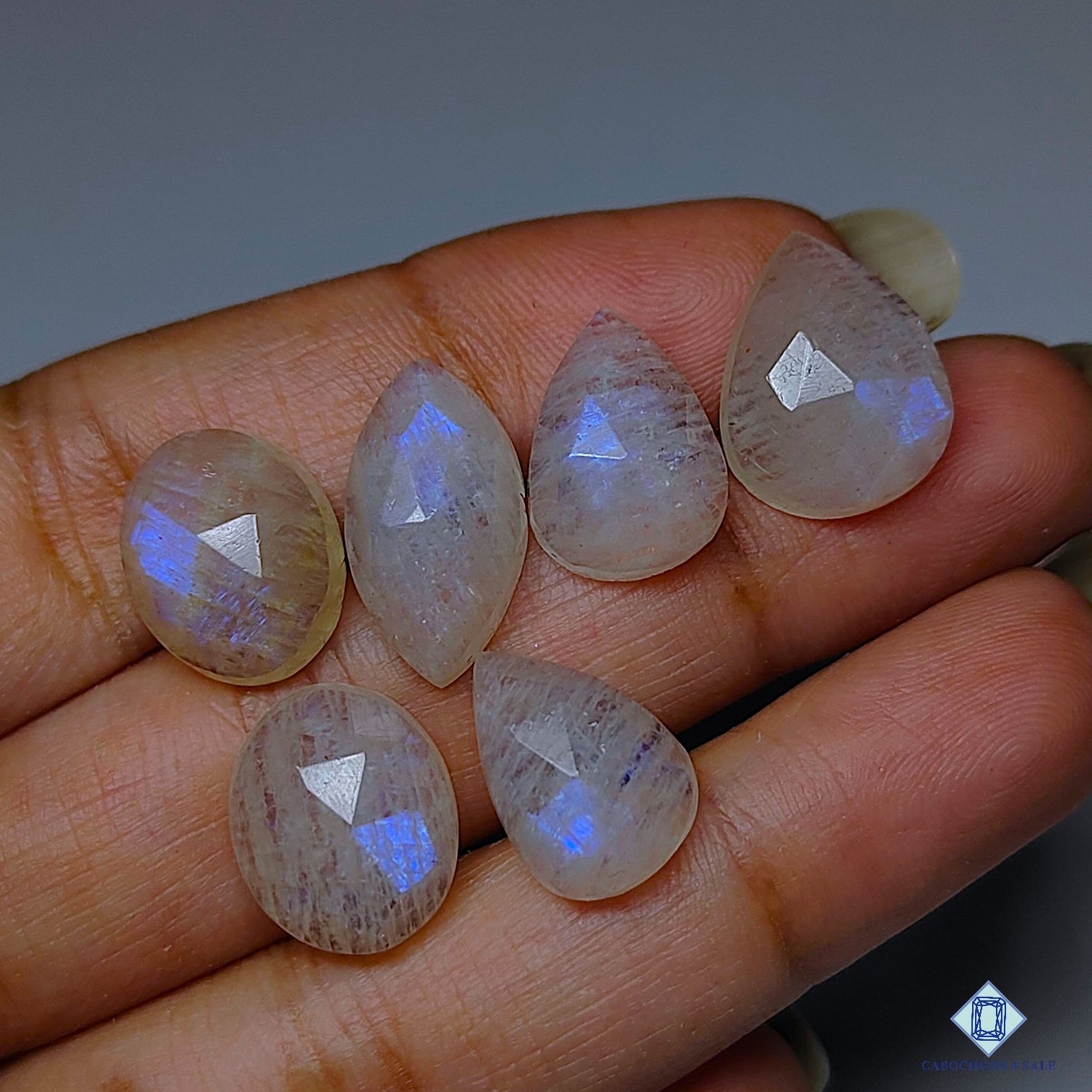 White Transparent Moonstone
