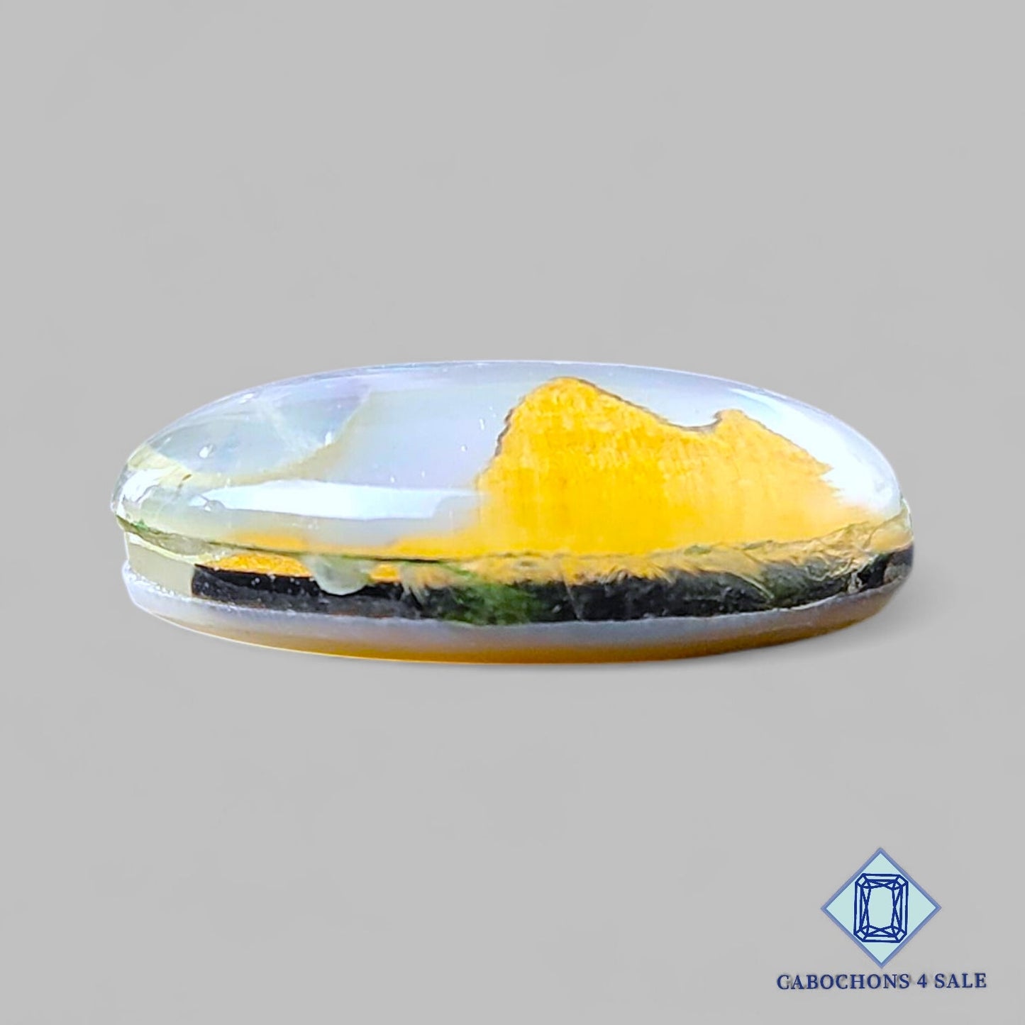 Wood Hill Mother Of Pearl + Crystal Quartz Doublet Gemstone Oval Doublets 23*19*7mm available for sale