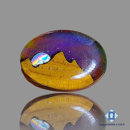 Wood Hill Mountain Aurora Opal Crystal Quartz Doublet