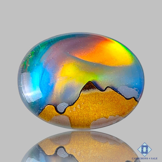 Wooden Hill Aurora Opal + Crystal Quartz Doublet