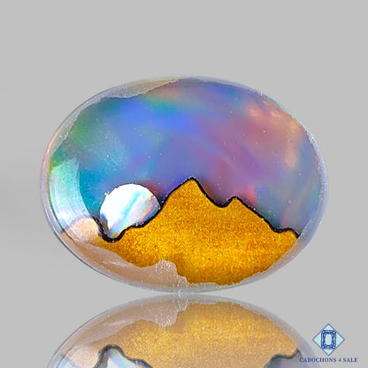 Wooden Hill Aurora Opal + Crystal Quartz Doublet