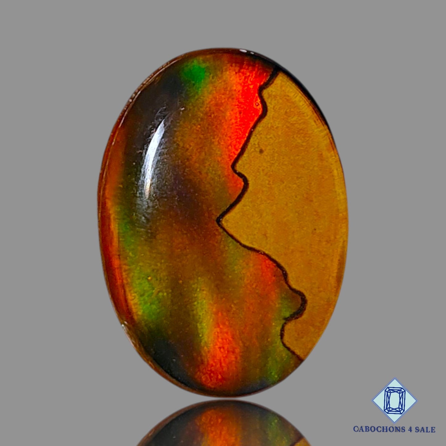 Wooden Hill Inlay in Crystal and Aurora Opal Doublet