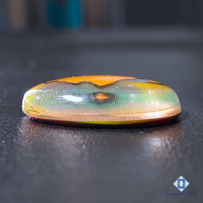 Wooden Hill Inlay in Crystal and Aurora Opal Doublet Gemstone Oval Cabochons 29*20*7mm available for sale