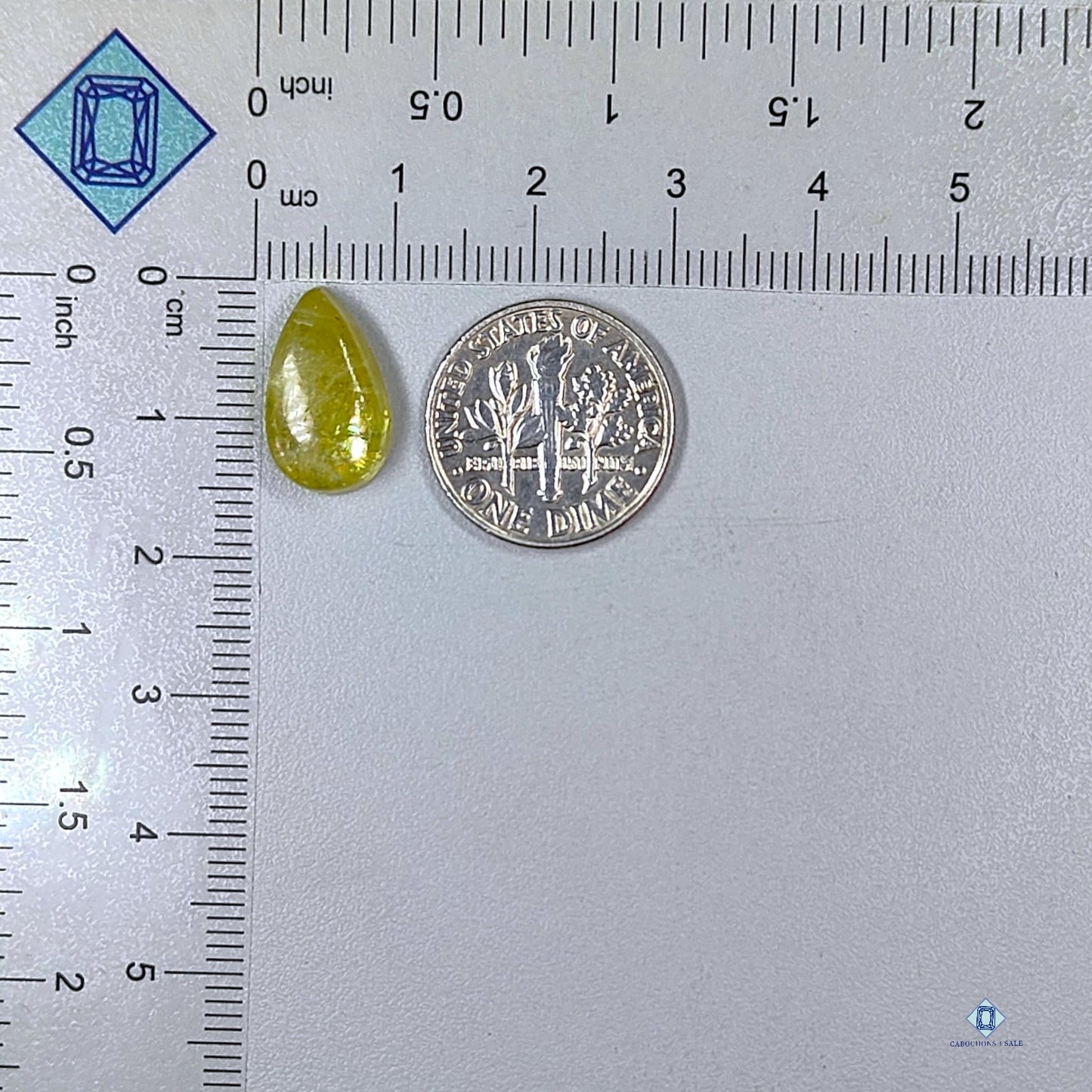 Yellow Apatite Pear Cabochons