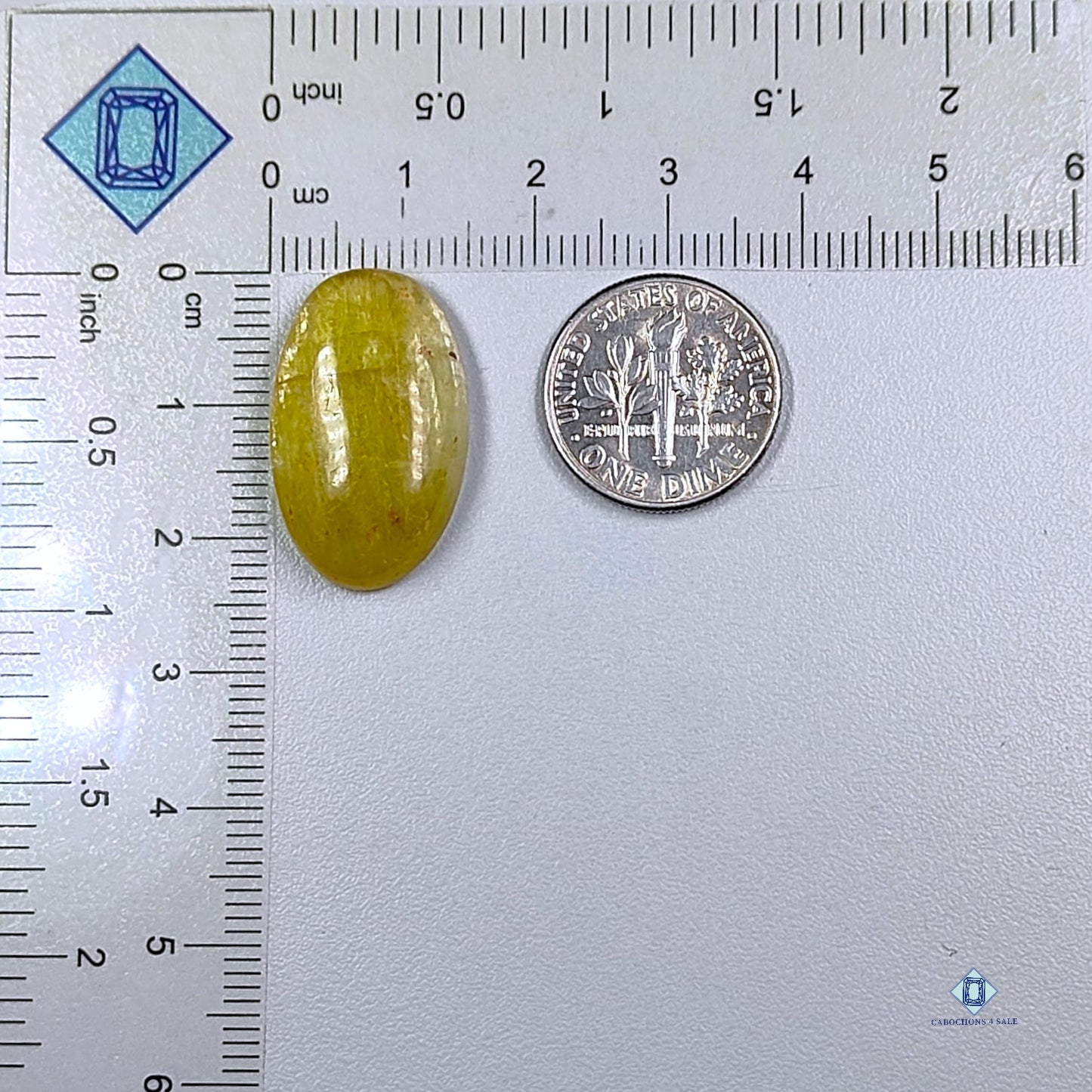 Yellow Apatite Oval Cabochons