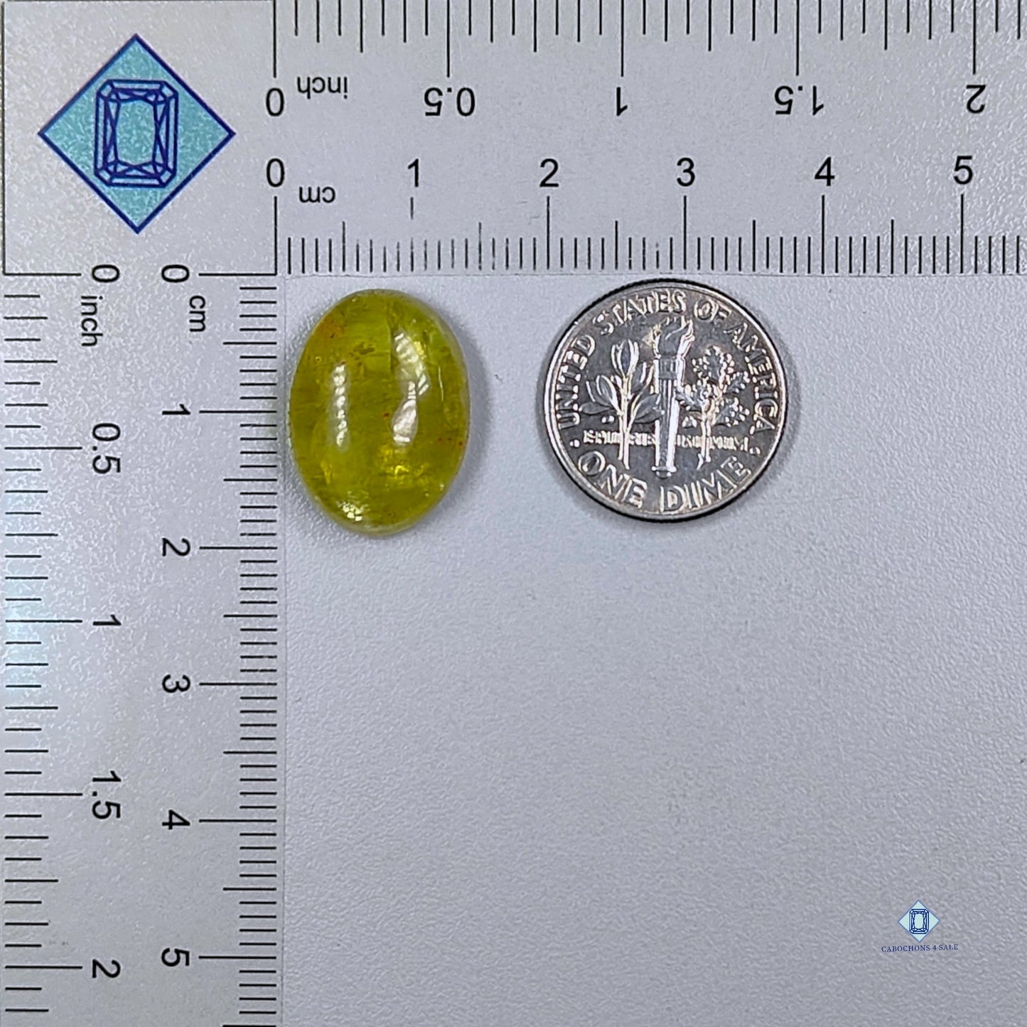 Yellow Apatite Oval Cabochons