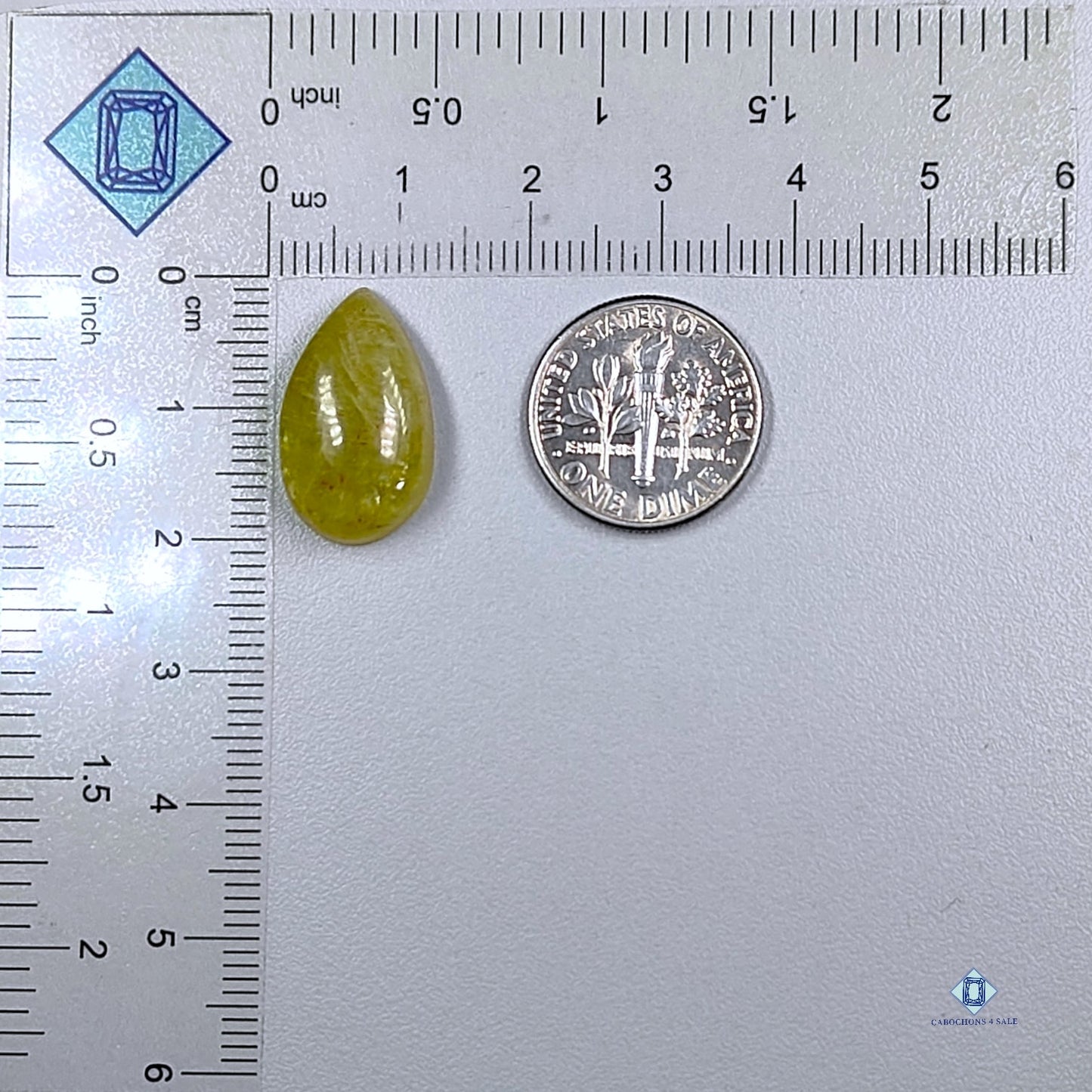 Yellow Apatite Pear Cabochons