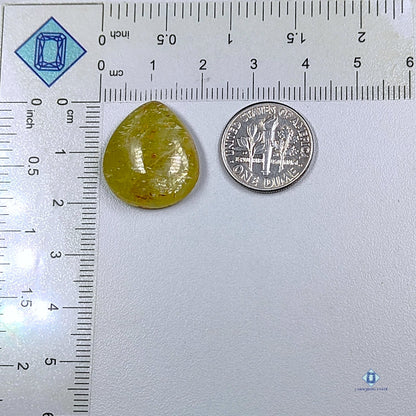 Yellow Apatite Pear Cabochons