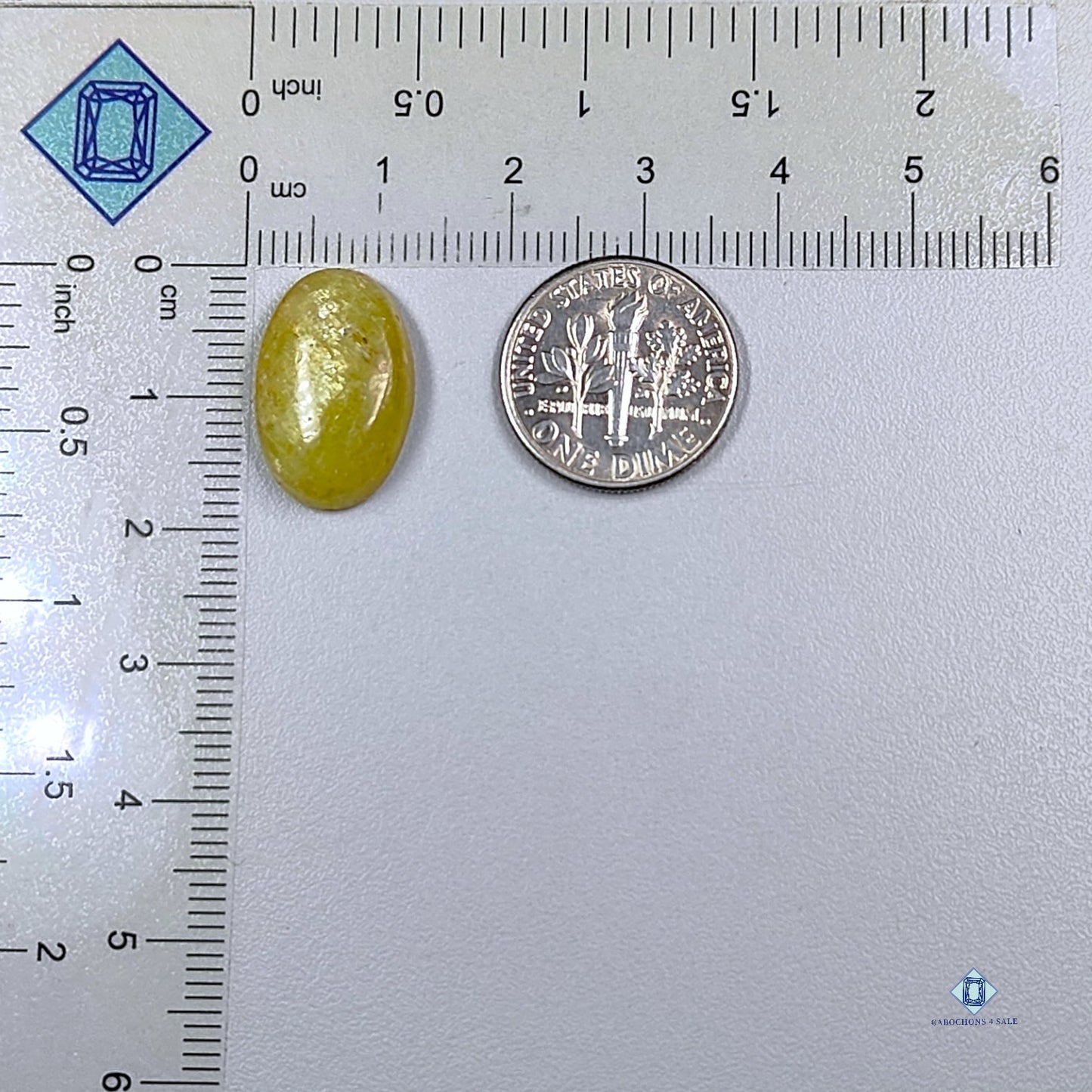 Yellow Apatite Oval Cabochons