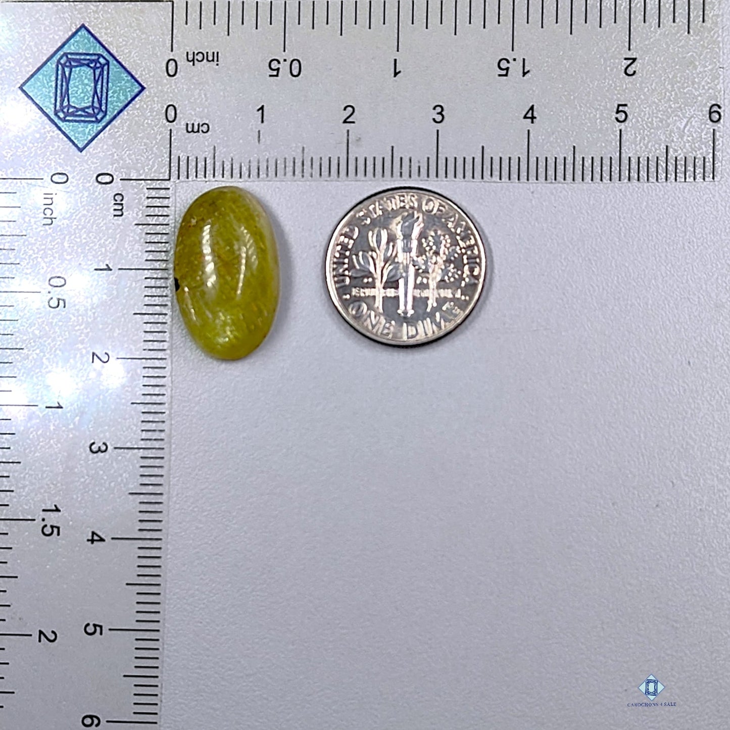 Yellow Apatite Oval Cabochons