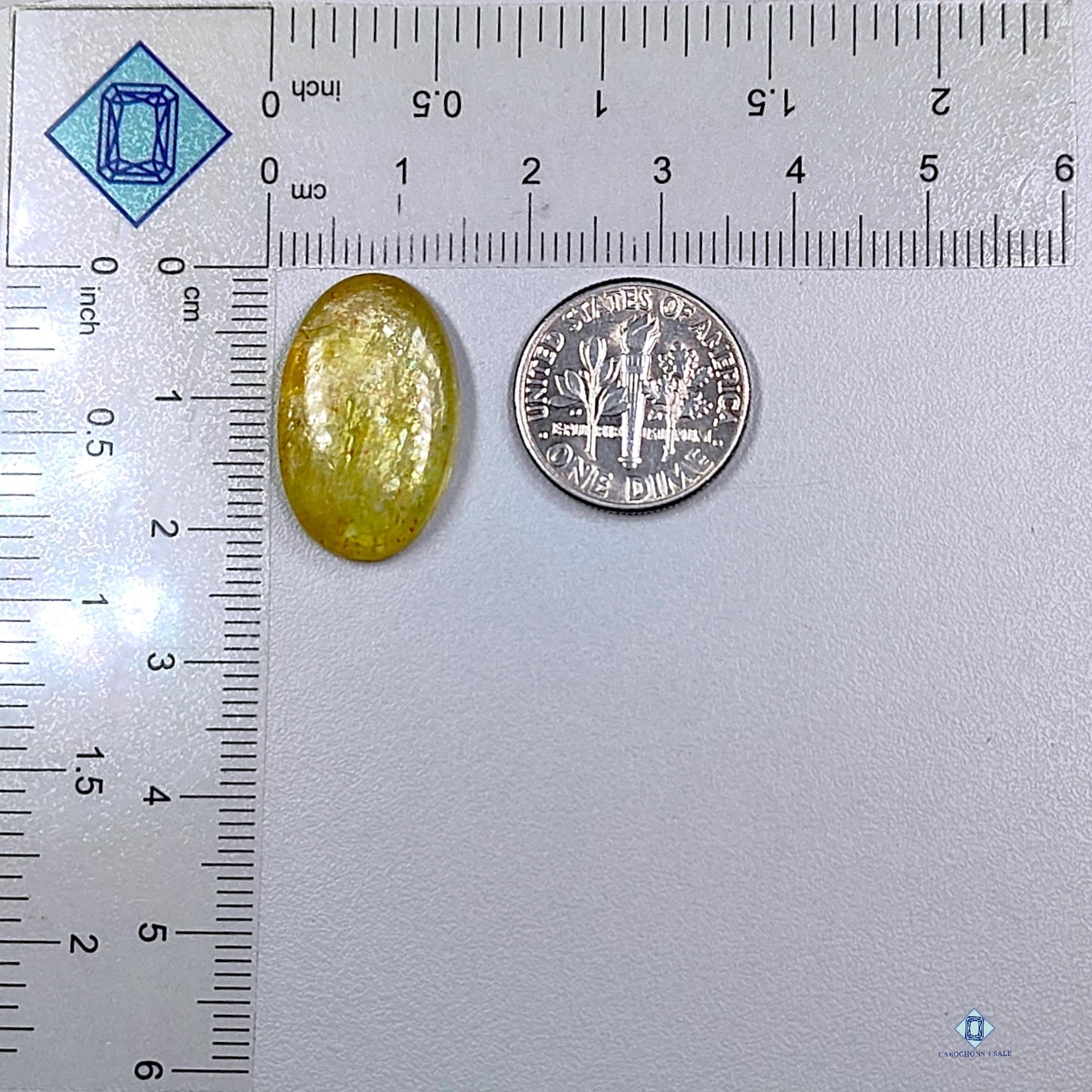 Yellow Apatite Oval Cabochons