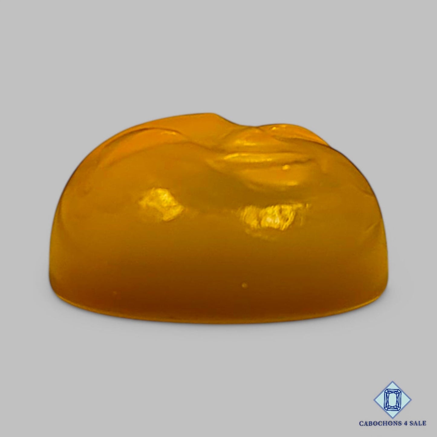 Natural Yellow Calcite Gemstone Round Carvings 14*7mm from Mexico available for sale